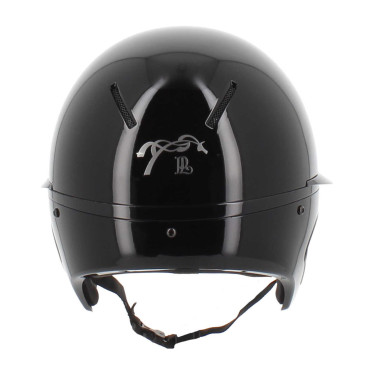Helm Pénélope langer Visier Glänzend Schwarz