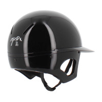 Helm Pénélope langer Visier Glänzend Schwarz