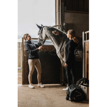 Wasserabweisende Jacke Je t'aime Equithème Dakota Schwarz