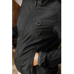 Wasserabweisende Jacke Je t'aime Equithème Dakota Schwarz