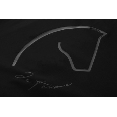 Wasserabweisende Jacke Je t'aime Equithème Dakota Schwarz