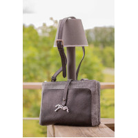 Pénélope Pablito Tasche großes Modell Zickzackmuster / Cognac Braun