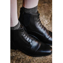 Schnürstiefeletten mit Reißverschluss Equithème Sporty Schwarz