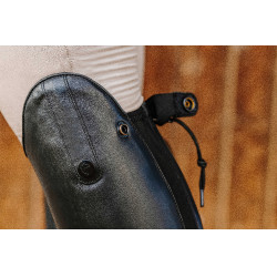 Schnürstiefel aus Leder Equithème Schwarz