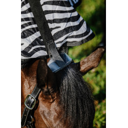 Reitshirt Riding World Belly Mesh Combo Schwarz/Weiß Zebramuster Motive