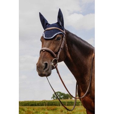 Fliegenhaube Ich liebe dich Equithème Mirror Blau