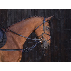 Gummizügel Riding World Schwarz