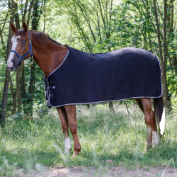 Fleecehemd Riding World Schwarz / Grau