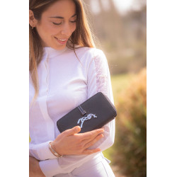 Brieftasche Pénélope Vittoria Schwarz