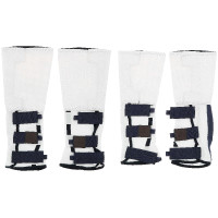 Fliegenabweisende Gamaschen Equithème Pro, 4 Stück Weiß Wei&szlig;