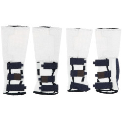 Fliegenabweisende Gamaschen Equithème Pro, 4 Stück Weiß Weiß Fliegenabweisende Gamaschen Equithème Pro, 4 Stück Weiß Weiß