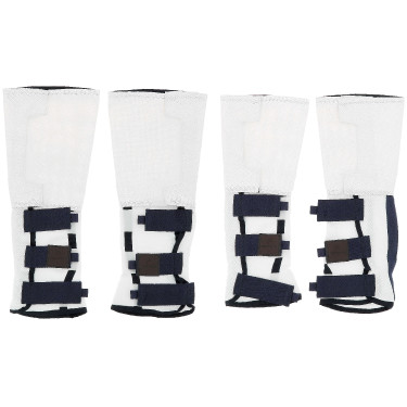 Fliegenabweisende Gamaschen Equithème Pro, 4 Stück Weiß Weiß Fliegenabweisende Gamaschen Equithème Pro, 4 Stück Weiß Weiß