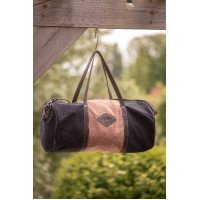 Pénélope Canvas Bowl Tasche Schwarz / Altrosa