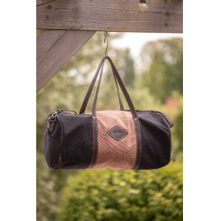 Pénélope Canvas Bowl Tasche Schwarz / Altrosa