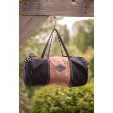 Pénélope Canvas Bowl Tasche Schwarz / Altrosa
