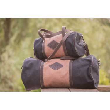 Pénélope Canvas Bowl Tasche Schwarz / Altrosa