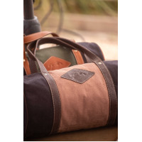 Pénélope Canvas Bowl Tasche Schwarz / Altrosa