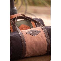 Pénélope Canvas Bowl Tasche Schwarz / Altrosa