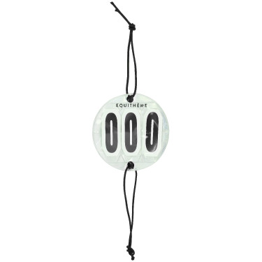 Startnummern Stirnriemen Equithème Glitter Silberfarben Grau