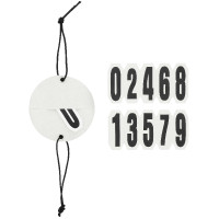 Startnummern Stirnriemen Equithème Glitter Silberfarben Grau