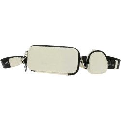 Täschchen Je t'aime Equithème + Geldbörse Ecru Weiß Täschchen Je t'aime Equithème + Geldbörse Ecru Weiß