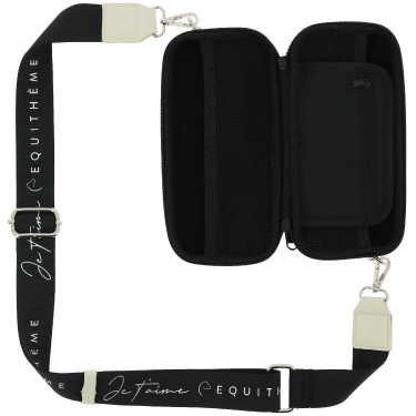 Täschchen Je t'aime Equithème + Geldbörse Ecru Weiß Täschchen Je t'aime Equithème + Geldbörse Ecru Weiß