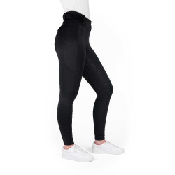 Damenreithose Equithème Alizé mit Silikonvollbesatz Schwarz Damenreithose Equithème Alizé mit Silikonvollbesatz Schwarz