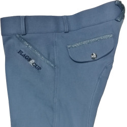Pantalon Flags & Cup Kokta enfant Bleu acier Pantalon Flags & Cup Kokta enfant Bleu acier