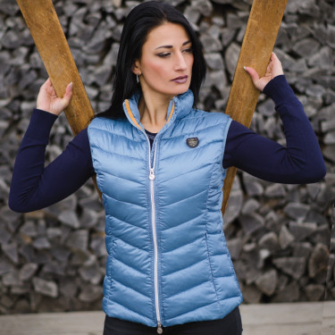 Doudoune sans manches light Henna Flags & Cup Bleu marine