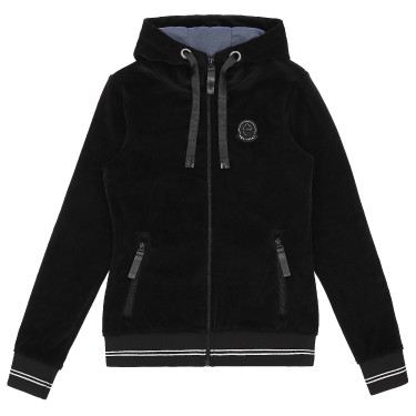 Velours-Fleece „Je t’aime“ Equithème Coline Damen Schwarz Velours-Fleece „Je t’aime“ Equithème Coline Damen Schwarz