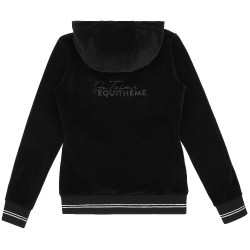 Velours-Fleece „Je t’aime“ Equithème Coline Damen Schwarz Velours-Fleece „Je t’aime“ Equithème Coline Damen Schwarz