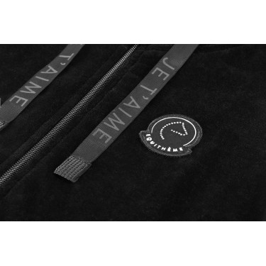 Velours-Fleece „Je t’aime“ Equithème Coline Damen Schwarz Velours-Fleece „Je t’aime“ Equithème Coline Damen Schwarz