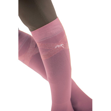 Reitsocken Pénélope Gummy Blassrosa