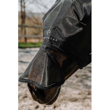 Equithème Zipper UV-Schutz Fliegenmaske Schwarz Equithème Zipper UV-Schutz Fliegenmaske Schwarz