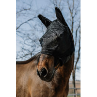 Fliegenschutzmaske Anti-UV Equithème Mesh Schwarz