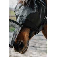 Máscara anti-moscas anti-UV Equithème 2 en 1 Schwarz