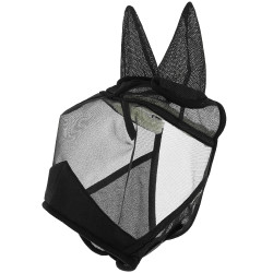 Máscara anti-moscas anti-UV Equithème 2 en 1 Schwarz