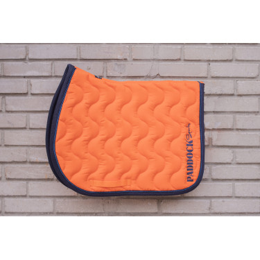 Wavy Satteldecke Paddock Sports Orange / Marineblau