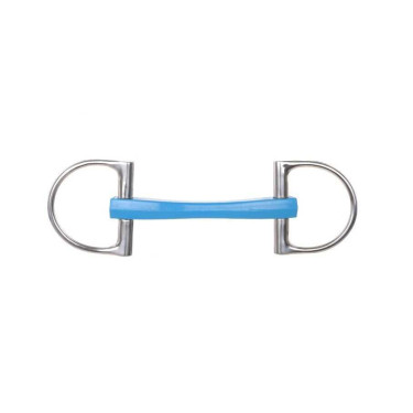 Mundstück Verdun Metalab Flexi gerade Blau