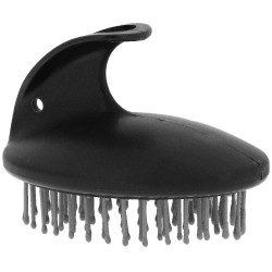 HIPPOTONIC Massagebürste mit weichen Borsten Schwarz
