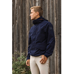 Wasserdichte Jacke Equithème Aaron Marine Marineblau