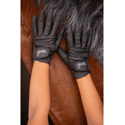 Handschuhe Eden by Pénélope Prisma Strass Schwarz