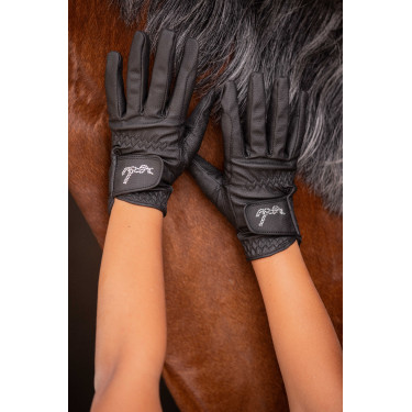 Handschuhe Eden by Pénélope Prisma Strass Schwarz