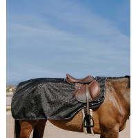 Nierendecke Equithème Tyrex 600D Fleece Schwarz