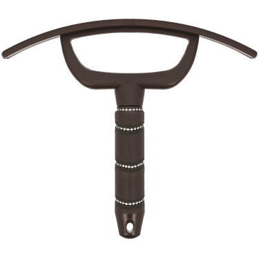 Schwitzmesser Ich liebe dich Equithème Strass Braun