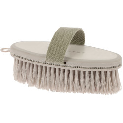 Weiche Bürste Ich liebe dich Equithème Strass Beige