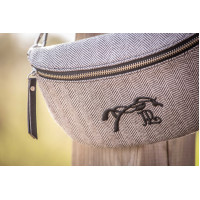 Gürteltasche Pénélope Chevron Schwarz