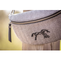 Gürteltasche Pénélope Chevron Schwarz