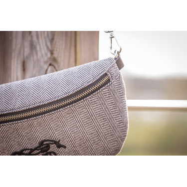 Gürteltasche Pénélope Chevron Schwarz