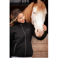 Pénélope Tweeny Strass Jacke Schwarz